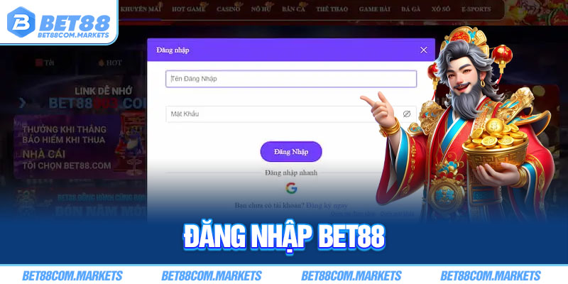 Người chơi có thể thực hiện đăng nhập BET88 nhanh chóng trên PC